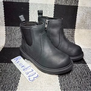 UGG Kids Weather Ready Bolden Leather Boots CHELSEA Black SIZE 10 TODDLER CLEAN